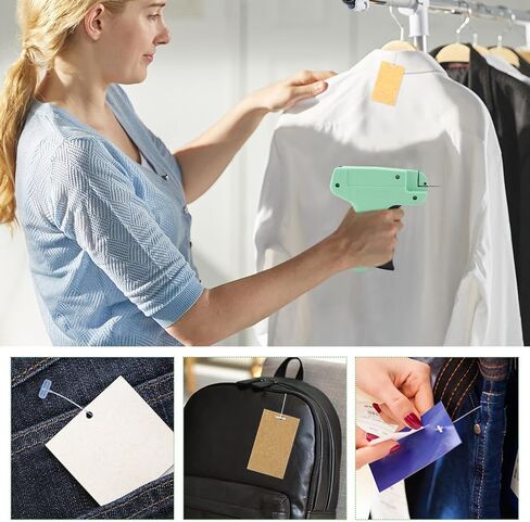 2006 Pcs Tagging Gun for Clothing,Retail Price Tag Attacher Gun Kit with 5 Steel Needles and 2000 Pcs 2" Standard Plastic Barbs Fasteners for Clothes Store Warehouse Garage Yard Sale in Saudi Arabia