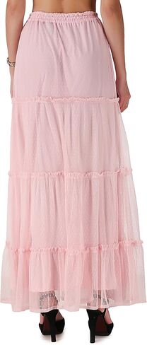 Womens Gypsy Medieval Renaissance Boho Tribal Skirt C1707 Pink Large in Saudi Arabia