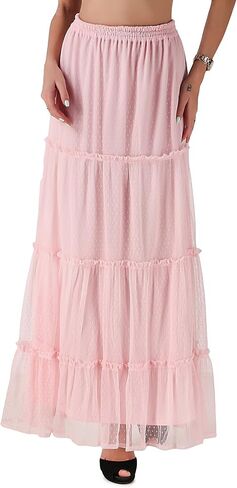 Womens Gypsy Medieval Renaissance Boho Tribal Skirt C1707 Pink Large in Saudi Arabia