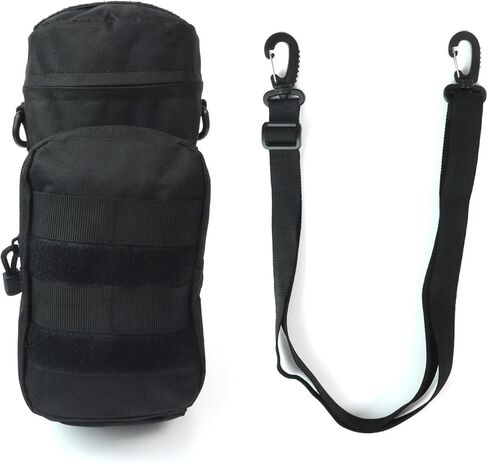 Tactical Military MOLLE Water Bottle Pouch H2O Hydration Carrier Holder Military MOLLE Tactical Travel Carry Bag Case for Outdoor Activities Running Cycling Camping (ACU) in Kuwait