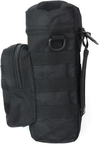 Tactical Military MOLLE Water Bottle Pouch H2O Hydration Carrier Holder Military MOLLE Tactical Travel Carry Bag Case for Outdoor Activities Running Cycling Camping (ACU) in Kuwait