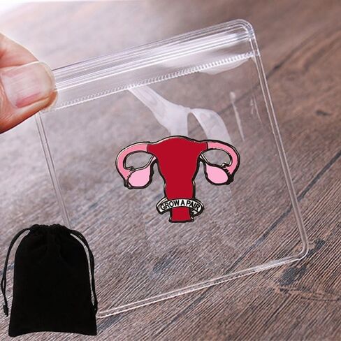 Enamel Pins for WomenUterus Feminist Awareness Gift Feminist Women Pin Lapel Pin for Women Men Badge Enamel Pins for Backpacks Jacket Hat in Saudi Arabia