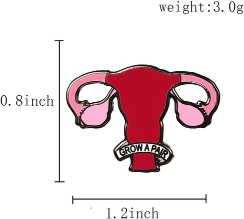 Enamel Pins for WomenUterus Feminist Awareness Gift Feminist Women Pin Lapel Pin for Women Men Badge Enamel Pins for Backpacks Jacket Hat in Saudi Arabia