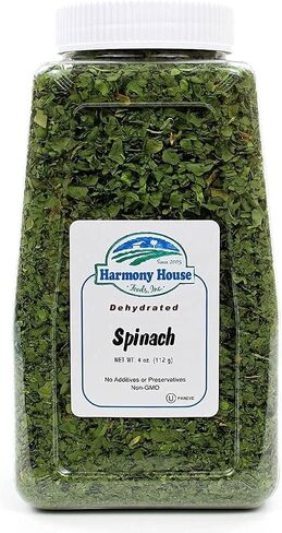 Harmony House Dried Spinach Flakes – Dehydrated Vegetables for Cooking, Camping, Emergency Supply and More in Saudi Arabia