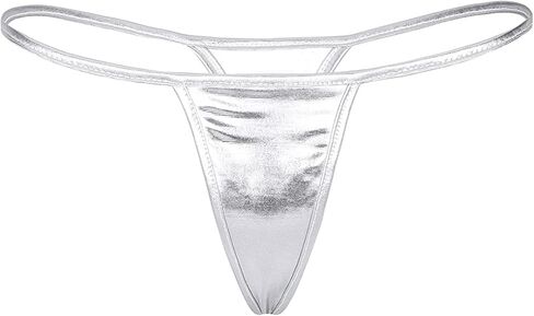 Women's Metallic Micro Back G-String Thong Low Rise Panties underwear in Saudi Arabia