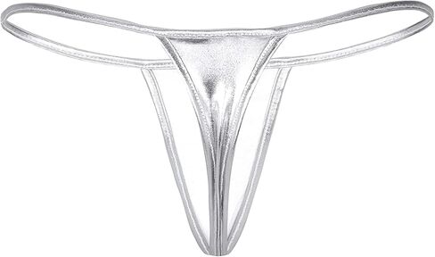 Women's Metallic Micro Back G-String Thong Low Rise Panties underwear in Saudi Arabia