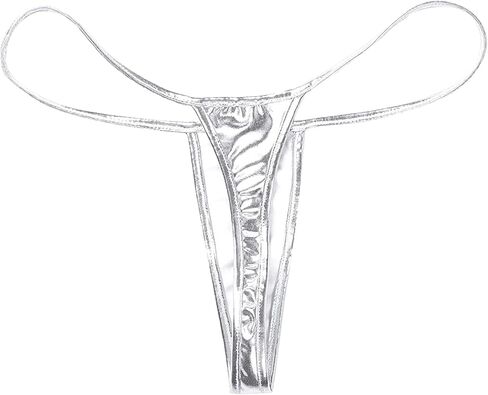 Women's Metallic Micro Back G-String Thong Low Rise Panties underwear in Saudi Arabia