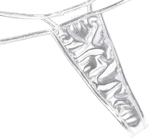 Women's Metallic Micro Back G-String Thong Low Rise Panties underwear in Saudi Arabia