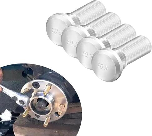 5 قطع براغي محور عجلة السيارة، M12 x 1.5 مسامير تثبيت فولاذية متعددة الوظائف، OEM 90942-05009/90942-02049 ملحقات التعديل، متوافقة مع تويوتا كامري كورولا (فضي) in Kuwait