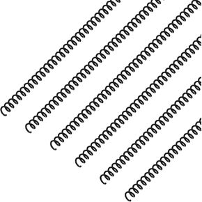 Leinuosen 120 Pack Plastic Spiral Binding Coils Kit Spirals Multi Size Coils for Binding Binder Combs Spines(1/4 5/16 3/8 1/2 5/8 3/4 Inch,Black)