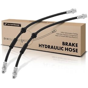 A-Premium Rear Driver and Passenger Brake Hydraulic Hoses Compatible with Select Mini Models - Cooper 2003-2009 1.6L - Replace# 34306781667(Pack of 2)