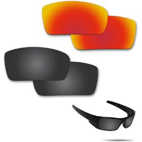 Anti-Saltwater Polarized Replacement Lenses for Oakley Gascan Sunglasses 2 Pairs Packed