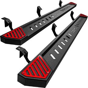 OEDRO 6 inch Running Boards Compatible with 2005-2023 Toyota Tacoma Double Cab, Upgraded Paintable Side Steps, Black Textured Heavy Duty Truck Nerf Bars