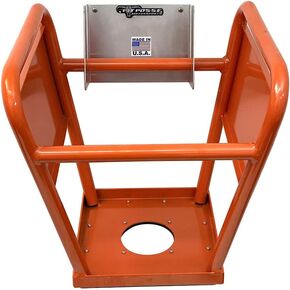 Pit Posse PP3105 Motorcycle Dirt Bike Stand Holder Hook Enclosed Race Trailer Garage Shop - Made in USA - Aluminum Dirtbike MX Stand Hanger Organizer