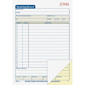 Adams DC5089 دفتر تسجيل الاستلام، بدون كربون، جزأين، 5-9/16 بوصة × 8-7/16 بوصة، WE