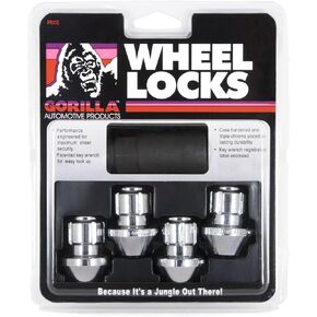 Gorilla Automotive 96641DX Chrome Factory Style Wheel Lock Set (14mm x 1.50 Thread Size, 4-Pack)