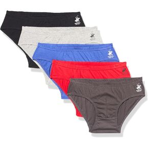 Beverly Hills Polo Club New Men's 5 Pack Low Rise Brief