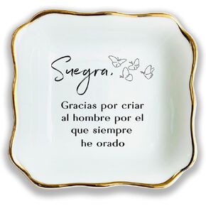 para mi Suegra, Spanish Mother in Law Gift, Ring Dish, Jewelry Dish, Mother of The Groom Gift, Mother Appreciation, Mother in Law Present, Future Mother Gift, Bonus Mom Gift, Regalo para Suegra