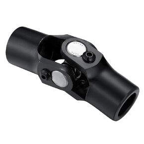 Black Universal Steering Single Shaft U Joint 3/4" Round × 3/4" Round 96mm 35° Degree