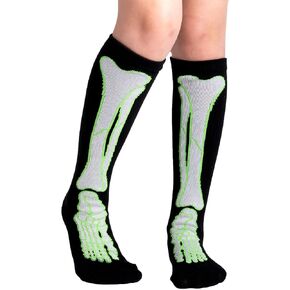 Sock It To Me Juniors Leg Bones Knee High Socks, One Size in Kuwait