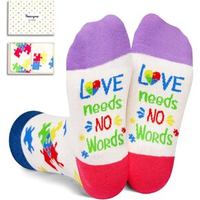 HAPPYPOP Gifts for Autistic Boys Children - Autism Gifts Autism Awareness Gifts, Autism Socks for Kids 4-12 Years