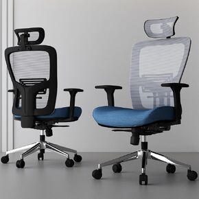 Premium Office Guest Chair with One-Piece Welded Sled Base,Mesh Desk Chair No Wheels with Arms, Waiting Room Reception Chairs for Home and Meeting Conference, Protect Carpeted Floors, Blue