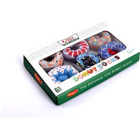 Donut Socks, Men's Crew Socks Size 8-12, Multipacks, Soft and Thin Novelty Socks, Fun Designs