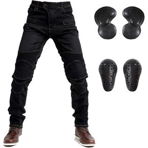 Summer Motorcycle Pants Breathable Motorbike Motocross Cycling Jeans with CE Knee Hip Removable Armored for Men