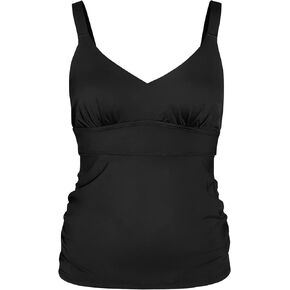 KNIX Tankini Swim Top - Black - Size XXXXL+