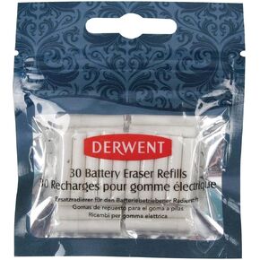 Derwent 2300023 Electric Eraser Refill Eraser, Pack of 30
