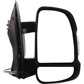 Dasbecan Passenger Right Side Mirror 5VE98JXWAD Compatible with Ram Promaster 1500 2500 3500 2014-2021 | Manual | Non-Heated Glass | Turn Signal light | Textured Black Replaces# CH1321417