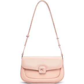LA FESTIN Cowhide Leather Shoulder Bag for Women - Adjustable Strap Crossbody satchel bags for womenfor with Buckle Closure