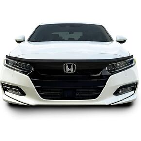SlickMod Chrome Delete Blackout Vinyl Overlay for 2021 Honda Accord Sedan Front Grill Trim (2021 Front Grill, Gloss Black)