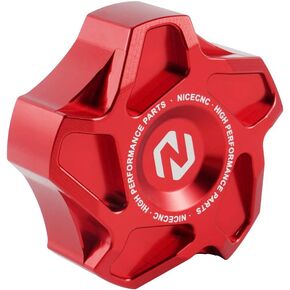 NICECNC Aluminum Gas Fuel Cap Compatible with Polaris RZR XP 1000 900 Turbo, Sportsman 570 550 850 400 450 500 1000 XP, Scrambler XP 850 1000, Trail Boss 330 Trail Blazer 330, 5433687 2520957 Red