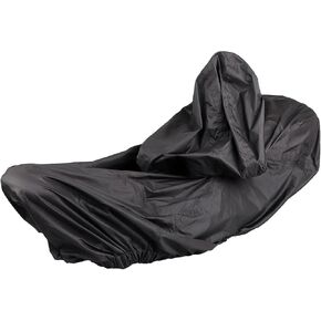 Nylon Black Motorcycle Waterproof Seat Rain Cover with Driver Backrest for Harley Touring Street Glide Road King Electra Glide Road Glide CVO FLTR FLHR FLHT FLHX