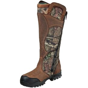 حذاء Thorogood مقاوم للماء مقاس 17 بوصة بسحاب جانبي للرجال مصنوع من مادة SnakeGuard الفائقة، جلد مسامي مع Mossy Oak Camo ونعل خارجي مقاوم للانزلاق in Kuwait