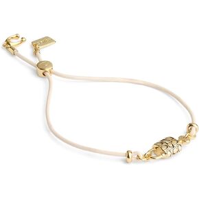 COACH Womens Signature Padlock Leather Slider Bracelet
