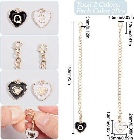 SUNNYCLUE 4Pcs Letter Charm Accessories Water Cup Charms for Office Home Birthday Parties Handle Decor in Saudi Arabia