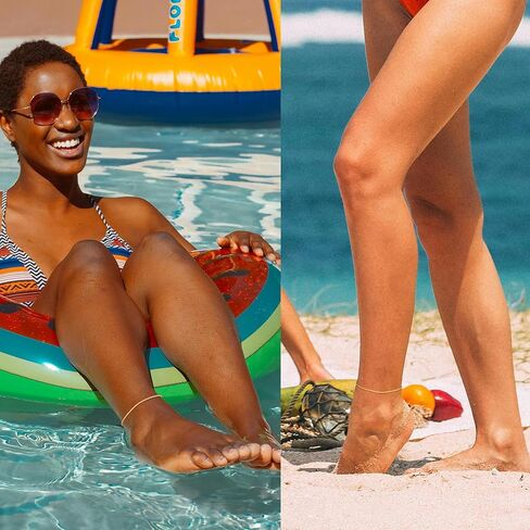 Fiusem Gold Anklet for Women, 2.5/3mm 18K Gold Plated Stainless Steel Braided Rope Anklet, Women's Anklets 9"/10"/11" in Kuwait