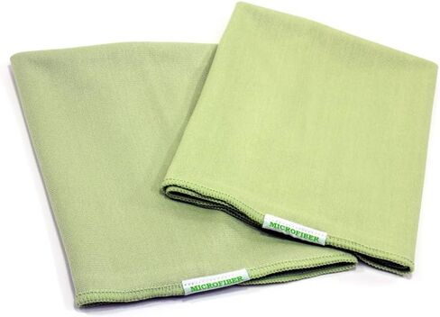 Bulk Pack [Smooth Glass] Microfiber Window, Mirror and Glass Towel (16"x16") - 10 Pack (Blue) in Saudi Arabia
