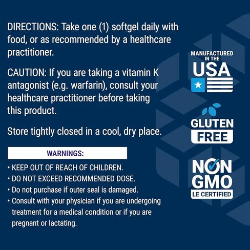 Life Extension Low Dose Vitamin K2 – Supports Arterial Health – Non-GMO, Gluten-Free – 90 Softgels in Saudi Arabia