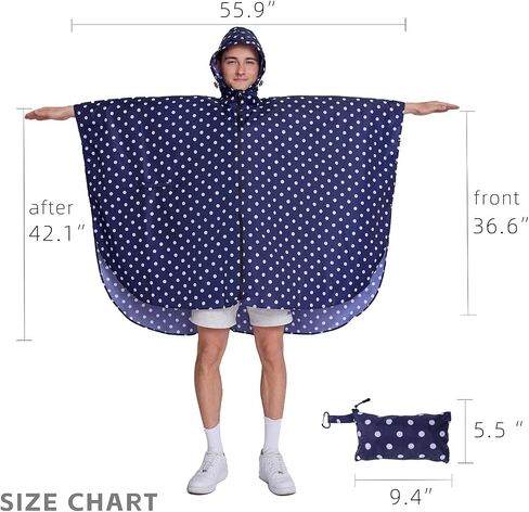 Cloak raincoat Unisex poncho Adult hooded men and women with pockets Mountaineering hiking rainstorm prevention in Saudi Arabia