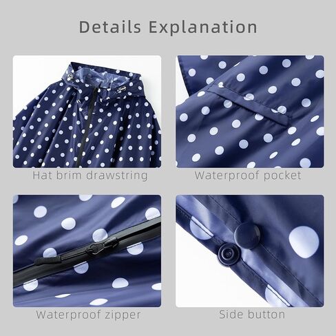 Cloak raincoat Unisex poncho Adult hooded men and women with pockets Mountaineering hiking rainstorm prevention in Saudi Arabia