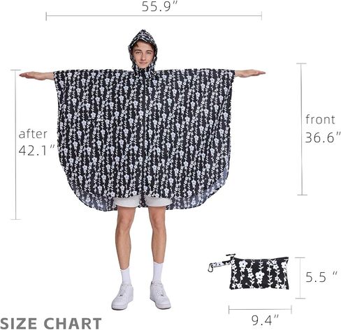 Cloak raincoat Unisex poncho Adult hooded men and women with pockets Mountaineering hiking rainstorm prevention in Saudi Arabia