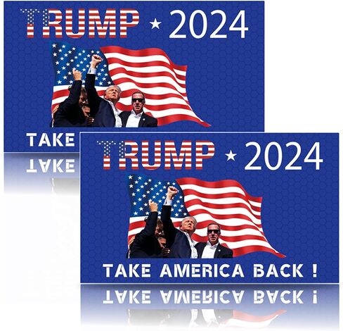 Donald Trump 2024 Magnetic Political Bumper Stickers for Cars - Political Decals for Car, Car Decals Bumper Sticker, Republican Sticker for Cars, Magnet Sticker, Car Stickers and Decals -7.8" x4.7" in Saudi Arabia