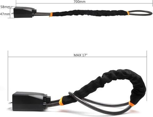 قفل عجلة القيادة العالمي من MaySpare، قفل حزام الأمان، جهاز مضاد للسرقة للسيارات، قوي ومتين، يناسب معظم السيارات والشاحنات وسيارات الدفع الرباعي وعربات الجولف in Kuwait