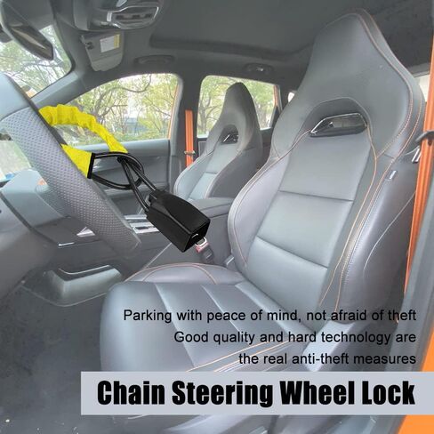 قفل عجلة القيادة، جهاز مضاد للسرقة، قفل حزام الأمان، جهاز مع قفل قابل للتعديل، ملحقات السيارة الداخلية، أجهزة قفل أمان ضد السرقة، تناسب معظم المركبات وسيارات الدفع الرباعي in Kuwait