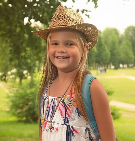Funky Junque Kids Cowboy Hat Adjustable Toddler Sun Hat Straw Beach Mini Western Cowgirl Hat Girls Boys 3-10 Years in Saudi Arabia