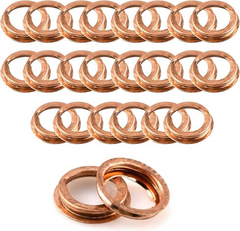 حشية توصيل زيت غسالة سحق النحاس 17 ملم (24 قطعة) in Kuwait