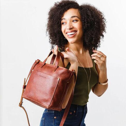 Mini Zipper Crossbody Tote Bag for Women – Handmade, Durable & Unlined – Outside Pocket in Saudi Arabia